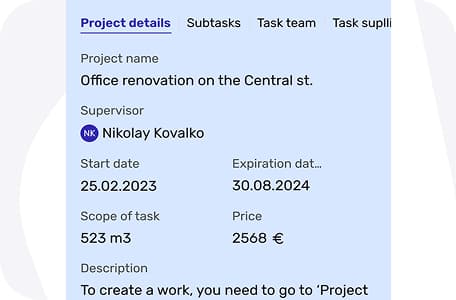 Planning of construction stages