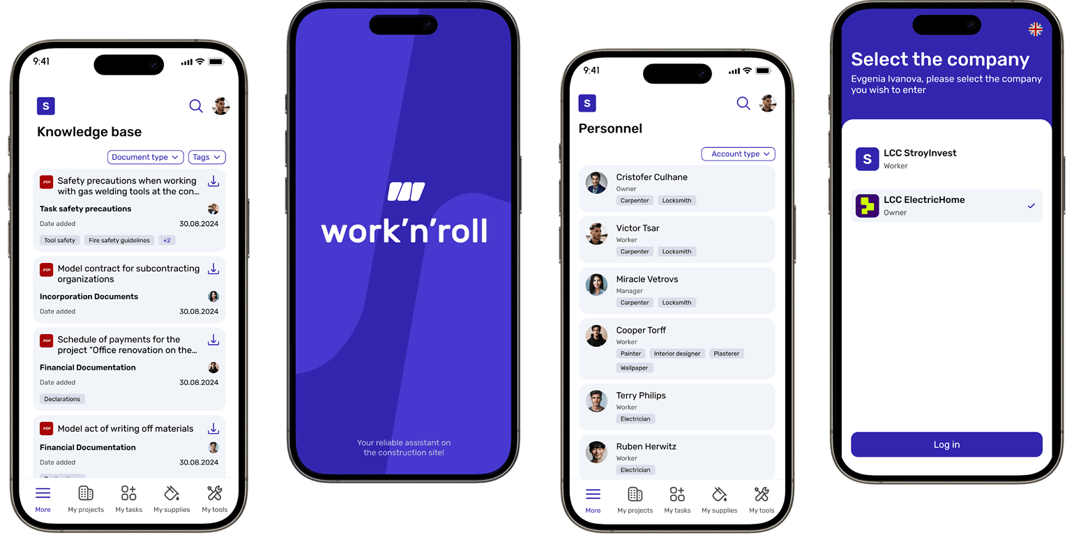 With work'n'roll you are an integral part of a well-coordinated team
